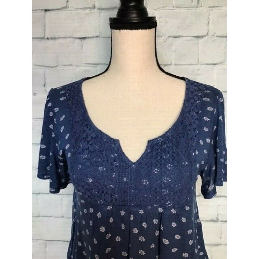 Abercrombie Girls Top sz L Crop Floral Boho fit - Picture 2 of 8